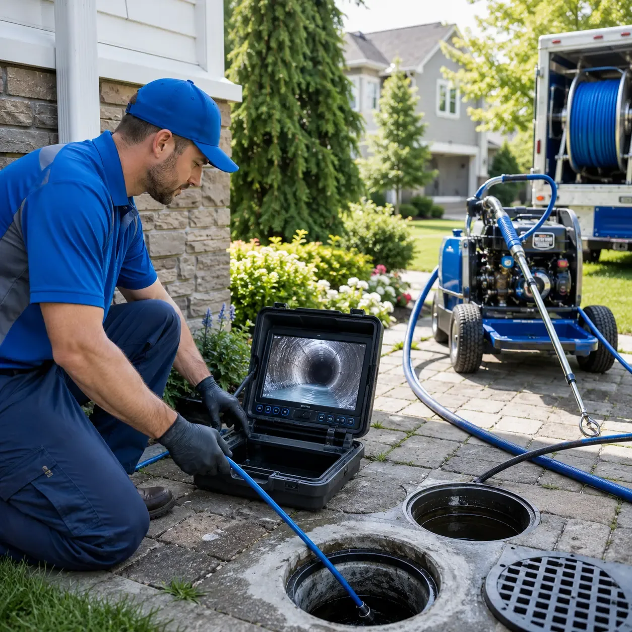 Outdoor drain cleaning professionals serving Floral, AR